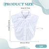 Polyester & Cotton & Nylon Detachable Shirt Collar AJEW-WH0643-161-2