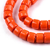 Opaque Solid Glass Bead Strands X-GLAA-N047-09-F02-3