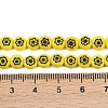 Handmade Millefiori Glass Flat Round Bead Strands LK-P010-06-3