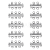 10 Sets 2 Styles 304 Stainless Steel Slide Lock Clasps STAS-ME0003-55-1