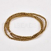 Golden Plated Electroplate Non-Magnetic Synthetic Hematite Round Beads Strands X-G-J169A-2mm-04-2