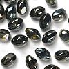 Full Rainbow Plated Crystal Glass Oval Beads Strands EGLA-F026-A02-2