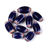 Handmade Millefiori Glass Barrel Beads LA-N002-35A-1