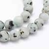 Natural Sesame Jasper/Kiwi Jasper Beads Strands G-F518-18-6mm-3
