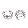 201 Stainless Steel Huggie Hoop Earrings EJEW-O095-05-01-2