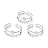 Tarnish Resistant 304 Stainless Steel Finger Rings RJEW-L102-26P-1