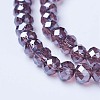 Electroplate Glass Beads Strands EGLA-A034-T10mm-A05-3