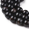 Natural Black Tourmaline Beads Strands X-G-F666-05-8mm-3