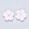 Transparent Single Face Spray Painted Glass Beads GLAA-S190-006B-02-2