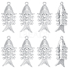 8Pcs Brass Pendants KK-BC0015-68P-1