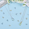 120Pcs 3 Colors Grade AA Brass Ice Pick Pinch Bails for Pendant Making KK-SC0005-19-4