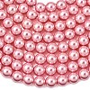 Eco-Friendly Glass Pearl Beads Strands HY-A008-8mm-RB109-3