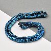 Electroplated Synthetic Non-Magnetic Hematite Beads Strands G-E606-B01-5