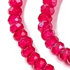 Baking Electroplate Glass Beads Strands DGLA-A039-J4mm-B21-3