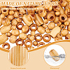 3 Styles Wood Beads WOOD-AN0001-02-3