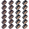 24Pcs 2 Colors Cowhide Leather & Alloy Loop Keepers FIND-FH0017-33-1