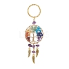 Natural Amethyst Keychain KEYC-JKC00435-02-1