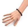 Natural Lava Rock Stretch Bracelets BJEW-JB05359-01-3