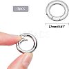 Unicraftale Ring Smooth 304 Stainless Steel Spring Gate Rings STAS-UN0007-25P-3