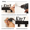 Cat & Fish Tank Iron Wall Mounted Hook Hangers HJEW-WH0018-070-5