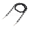 Spray Painted CCB Plastic Linking Eyeglasses Chains AJEW-EH00240-01-1