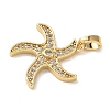 Brass Micro Pave Cubic Zirconia Pendants KK-K305-11E-G-2