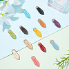 11pcs 11 colors Leather Zipper Pull Tabs DIY-WR0002-25-3