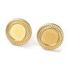 Ion Plating(IP) 304 Stainless Steel Stud Earrings Findings STAS-M323-07G-1