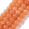 Dyed Natural Malaysia Jade Beads Strands G-G021-02B-12-2