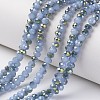 Electroplate Glass Beads Strands X-EGLA-A034-J6mm-S02-1