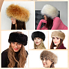 1Pc Faux Fur Fiber Yarn Warmer Headbands COHT-CY0001-01E-4
