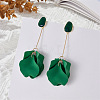 Spray Painted Alloy Enamel Dangle Stud Earrings FS-WG98629-15-1