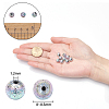Electroplated Natural Lava Rock Beads G-NB0001-93-5