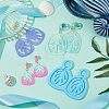 DIY Leaf Dangle Stud Earrings Silicone Molds DIY-OC0003-96-4