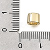 Brass Micro Pave Clear Cubic Zirconia Beads CU-CBAA19F-01G-F-2