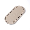 PU Leather Oval Bottom X-FIND-WH0072-78-2