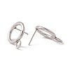 Non-Tarnish 304 Stainless Steel Stud Earring Findings STAS-P308-02B-P-2