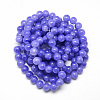 Baking Paint Crackle Glass Beads Strands X-DGLA-Q023-6mm-YS14-3