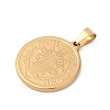Ion Plating(IP) 304 Stainless Steel Pendants STAS-A053-24C-G-2
