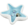 1Pc Starfish Shape Ceramic Jewelry Plate AJEW-SC0002-96B-1