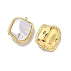 304 Stainless Steel with ABS Plastic Pearl Pendants STAS-G371-01G-04-2