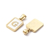 Ion Plating(IP) 304 Stainless Steel Pave Shell Pendants X-STAS-G327-01G-G-2