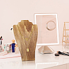 Bust Wooden Display Stands for Necklaces ODIS-WH0331-54-7