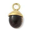 304 Stainless Steel Natural Tiger Eye Pendants STAS-L277-07G-01-1