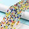 Glass Beads Strands EGLA-A034-M4mm-61-1