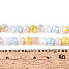 Electroplate Glass Beads Strands EGLA-N019-6mm-02-4