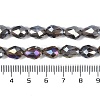 Transparent Electroplate Glass Beads Strands EGLA-N013-T6mm-B27-4