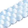 Dyed Natural Selenite Beads Strands G-T138-232D-1