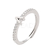 S925 Sterling Silver Adjustable Letter Rings for Women RJEW-M068-01P-A-2