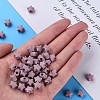 Spray Painted Acrylic Beads MACR-S373-45-O03-5